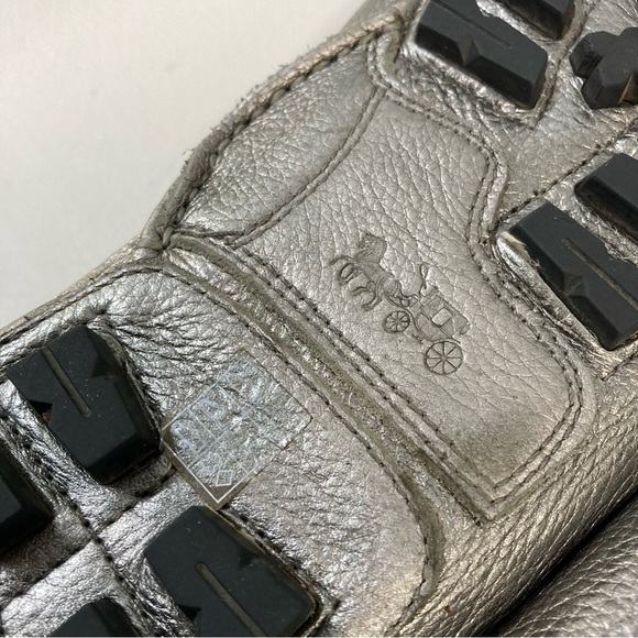 Coach Silver Leather Arlene Driving Moccasin - Picture 8 of 16